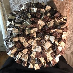 Pillow Ruffles silk unique Decorative / w buttons